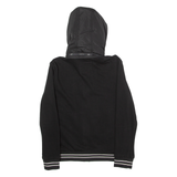 ZARA Mens Quilted Jacket Black Hooded M