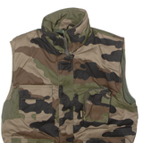 PETROCK'S Womens Gilet Green 90s Camouflage UK 12