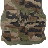 PETROCK'S Womens Gilet Green 90s Camouflage UK 12