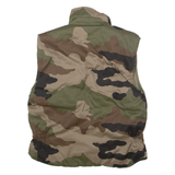 PETROCK'S Womens Gilet Green 90s Camouflage UK 12