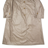 CLAUDE HARVEY Womens Trench Coat Brown L