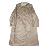 CLAUDE HARVEY Womens Trench Coat Brown L