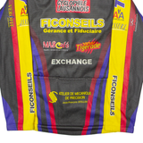 TEKER SPORTSWEAR Ficoconseils Cycling Mens Track Jacket Black Striped L