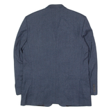 PIERRE CARDIN Mens Blazer Jacket Blue Herringbone L
