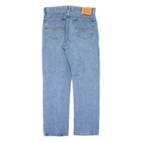 LEVI'S 516 Jeans Mens Blue Regular Straight Stone Wash W33 L30