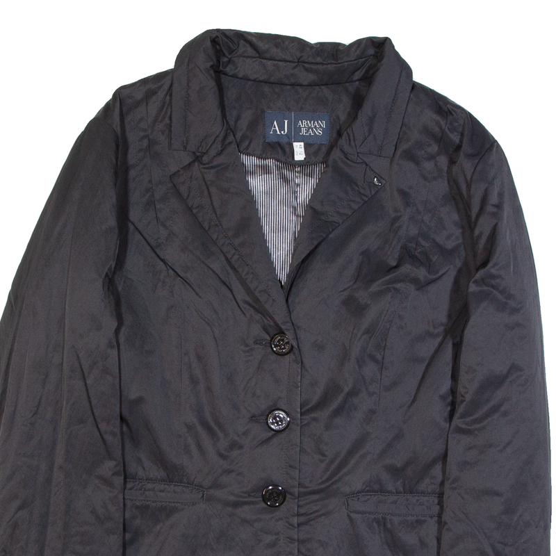 ARMANI JEANS Insulated Womens Blazer Jacket Black L
