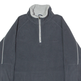 NAUTICA 1/4 Zip Mens Fleece Jacket Grey L