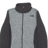THE NORTH FACE Womens Fleece Jacket Grey Knit Colourblock S