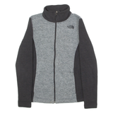 THE NORTH FACE Womens Fleece Jacket Grey Knit Colourblock S