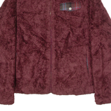 PENDLETON Womens Fleece Jacket Maroon M
