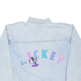 DISNEY Mickey Mouse Womens Denim Jacket Blue M