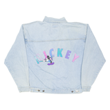 DISNEY Mickey Mouse Womens Denim Jacket Blue M