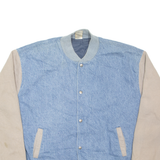 FRUIT OF THE LOOM Deer Mens Bomber Jacket Blue 2XL