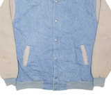 FRUIT OF THE LOOM Deer Mens Bomber Jacket Blue 2XL