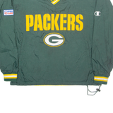 CHAMPION NFL Green Bay Packers Mens Pullover Jacket Green Nylon M