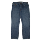 CARHARTT Fleece Lined Workwear Mens Jeans Blue Regular Straight W38 L34
