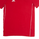ADIDAS Mens T-Shirt Red Crew Neck S