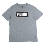 PUMA Mens T-Shirt Grey Crew Neck L
