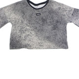 ADIDAS Womens T-Shirt Grey Crew Neck M