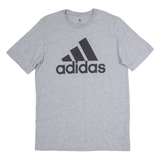 ADIDAS Mens T-Shirt Grey Crew Neck S