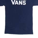 VANS Mens T-Shirt Blue Crew Neck S