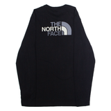 THE NORTH FACE Mens T-Shirt Black Long Sleeve Crew Neck S
