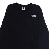 THE NORTH FACE Mens T-Shirt Black Long Sleeve Crew Neck S