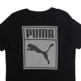 PUMA Mens T-Shirt Black Crew Neck M