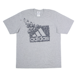 ADIDAS Mens T-Shirt Grey Crew Neck M