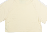 ADIDAS ORIGINALS Womens T-Shirt Yellow Crew Neck UK 8