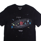 TRUE RELIGION Galaxy Print Mens T-Shirt Black Crew Neck S