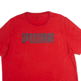 PUMA Mens T-Shirt Red Crew Neck 2XL
