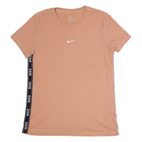 NIKE Womens T-Shirt Pink Crew Neck XS