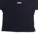 LEVI'S Womens T-Shirt Black Crew Neck M