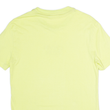 CALVIN KLEIN Mens T-Shirt Yellow Crew Neck XS