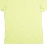 CALVIN KLEIN Mens T-Shirt Yellow Crew Neck XS
