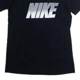 NIKE Athletic Cut Womens T-Shirt Black Crew Neck S
