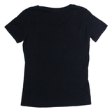 NIKE Athletic Cut Womens T-Shirt Black Crew Neck S