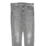 LEVI'S 512 BIG E Jeans Mens Grey Slim Tapered W32 L32