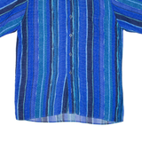 MARC THOMBARD Mens Shirt Blue Striped L