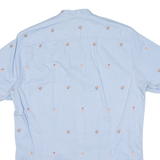 TED BAKER Mens Shirt Blue Floral M