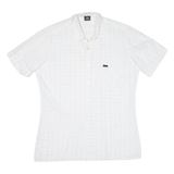 DINO CARINO Mens Shirt White Check M