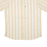 Mens Shirt Yellow Striped L