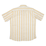Mens Shirt Yellow Striped L