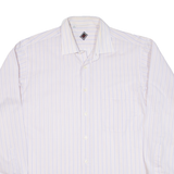 Mens Shirt Pink Striped Long Sleeve M