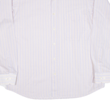 Mens Shirt Pink Striped Long Sleeve M