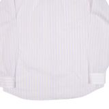 Mens Shirt Pink Striped Long Sleeve M