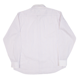 Mens Shirt Pink Striped Long Sleeve M