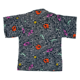 Womens Shirt Blue Crazy Pattern L