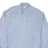 GAP Mens Plain Shirt Blue Long Sleeve L